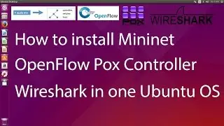 How to install Mininet OpenFlow Pox Controller Wireshark in one Ubuntu OS