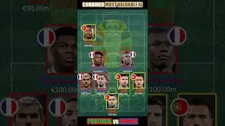 Portugal vs France Combined XI EURO 2024 #euro2024 #football #soccer