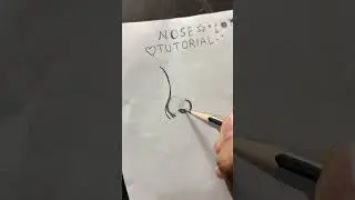Nose :Tutorial✨#shorts #nosedrawing #tutorial #drawing #nose #youtubeshorts @itz_Nikhil_Artcraft