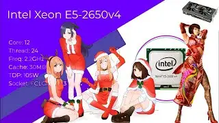 Колхозный тест, Intel Xeon E5 2650 v4 и amd radeon rx 580 2048sp,🎮