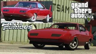 GTA 5: Dom's 'Fast and Furious' Dodge Daytona - Bravado Gauntlet Classic Custom REPLICA BUILD!