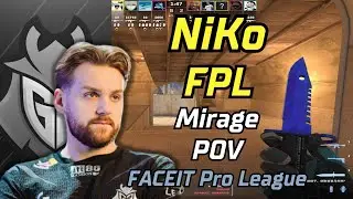 NiKo plays FPL first time in CS2 | Mirage POV | FACEIT Pro League | Apr 18, 2024 