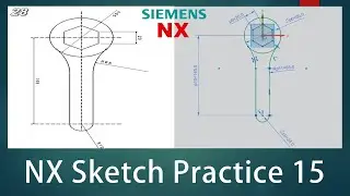 NX Sketch Practice - 15