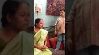 Grandson and grandmother reciting Bharat tirtho by Kabiguru Rabindranath Thakur #unconditionallove