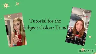 tut on how to do the subject colour trend! 