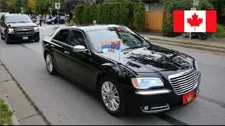 *EXCLUSIVE* William & Kate's + Justin Trudeau's [Royal Motorcade] in Vancouver Canada 2016