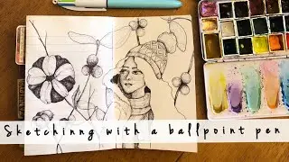 Sketching with a ballpoint + chit chat about my art + channel