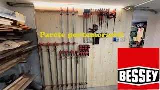 Parete portamorsetti - Wall mounted clamps rack. Qualità Bessey!