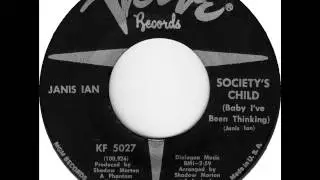 Janis Ian - Society's Child on Mono 1967 Verve 45 record.