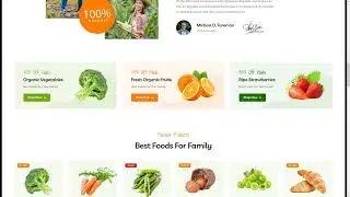 Munfirm - Organic and Healthy Food PSD Template grocery organic food