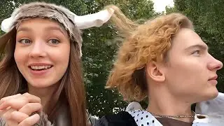 Yulia and her boyfriend Enzai in Kitai Park / Enzai's dress makeover / enzzai uuudea stream