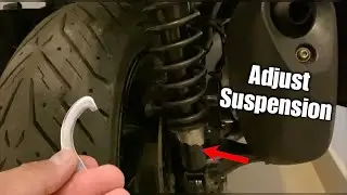 How To Adjust Rear Suspension Shock Absorbers On Yamaha Xmax