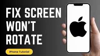 How to Fix iPhone Screen Won't Rotate!