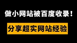 我的“小网站”被百度收录了！分享超实用网站经验，学会一招够用一辈子【程序员鱼皮】