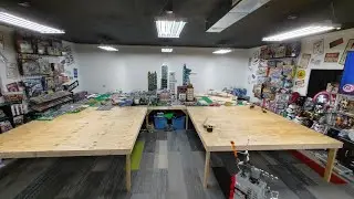 Building a Lego display table.