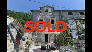 SOLD - Perast Stone Townhouse with Views of the Islands