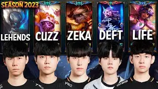 Zeka, Deft, Cuzz, Lehends, Life - TEAM FULL PROS in SOLOQ - Patch 13.12 KR Ranked