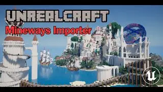 UnrealCraft Infinite - Huge Mineways export into Unreal Engine 5.3