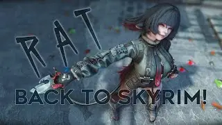 Back to Skyrim! Trying Out the Adorable Rat Outfit & Steel Spear