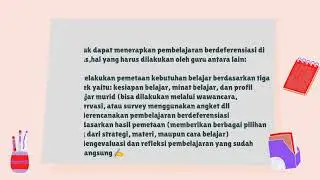 AKSI NYATA TOPIK 6 Melakukan Salah Satu Jenis Diferensiasi (Konten/Produk/Proses)MULYONO,S.Pd