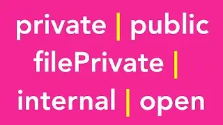 25-Access Control | Access Specifiers | private | public | filePrivate | open | internal | Swift