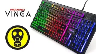 ВНИМАНИЕ!!! Опасно красивая и вонючая клавиатура vinga kb410 black