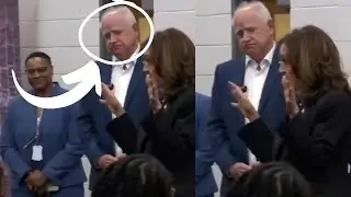 Walz fake cries again as Kamala talks like a toddler