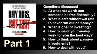 Buy This Not That - book insights | The Financial Samurai- Sam Dogen - Part 1 of 4.