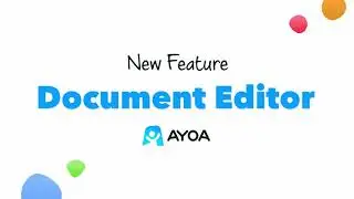 Ayoa's Document Editor