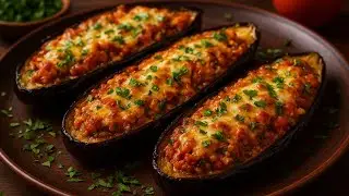 جربت دنجال محشي بهاد الطريقة وندمت علاش معرفتهاش قبل 😱 Aubergine farcies au four