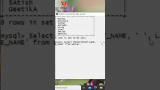 write a SQL query to join the first and last name with space