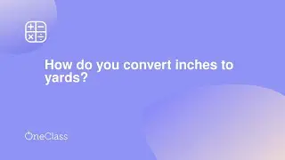 How do you convert inches to yards?