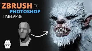 ZBrush to Photoshop Timelapse - 'Yeti Bust' Concept