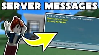 How to make Server Messages - Roblox Scripting Tutorial
