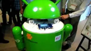 GDD2010 - Droid robot, loosing right hand, stepping, and mumbling