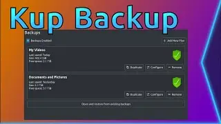 Looking at Kup - KDE Backup Tool