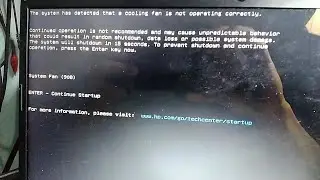 Just Turned On Your HP Laptop and Immediately Gets a System Fan Error (90B)? Here's the Easy Solu...