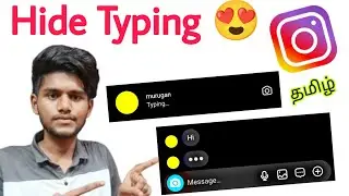 how to hide typing in instagram / instagram typing indicator / hide Instagram message typing / tamil