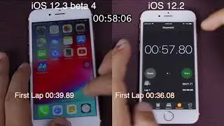 iOS 12.3 beta 4 vs iOS 12.2 speed test on iPhone 6s | iSuperTech