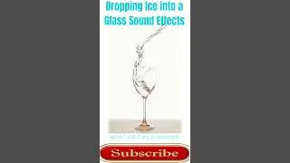 Dropping Ice into a Glass Sound Effects #soundeffects #shorts