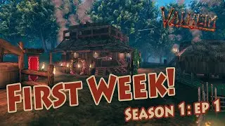 VALHEIM - Community Build Project (S1:E1) The First Week!