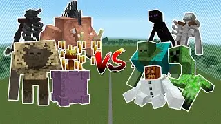 MUTANT BEASTS VS MUTANT MORE - MINECRAFT MOB BATTLE