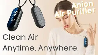 Portable Necklace Anion Air Purifier