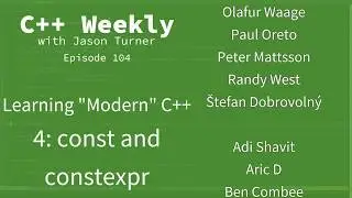 C++ Weekly - Ep 104 - Learning 