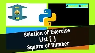 Solution Exercise Square of number || Python Tutorial in hindi