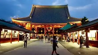 TOKYO: SENSOJI TWILIGHT. 19 JUNE 2023. ASAKUSA KANNON TEMPLE.