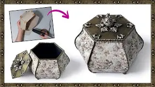 Como fazer caixa estilo indiana floral