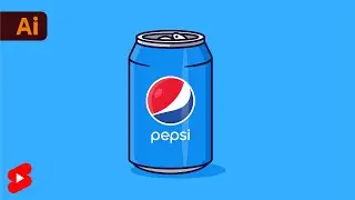 Adobe Illustrator Speed Art - Draw Vector Soda Can 
