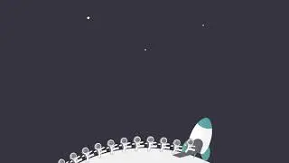 Scene.js Spaceship and Crew CSS Animation Motion Graphic