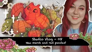 New merch and Red Pandas?- Studio vlog 8